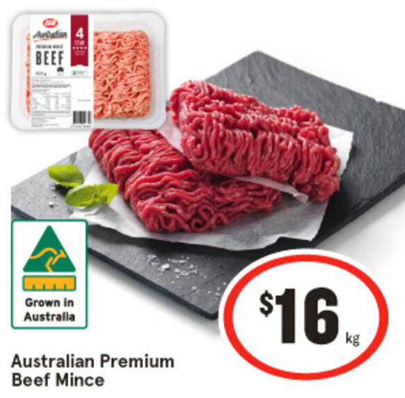 Australian Premium Beef Mince offer at IGA