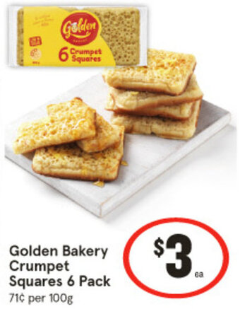 IGA Golden Bakery Crumpet Squares 6 Pack offer