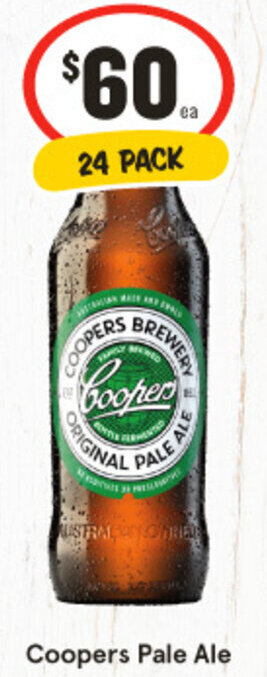 IGA Coopers Pale Ale 24 PACK offer