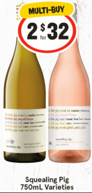Squealing Pig 750mL Varieties