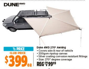 Anaconda Dune 4WD 270° Awning offer