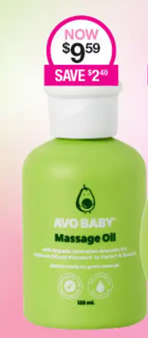 Priceline Avo Baby Massage Oil offer