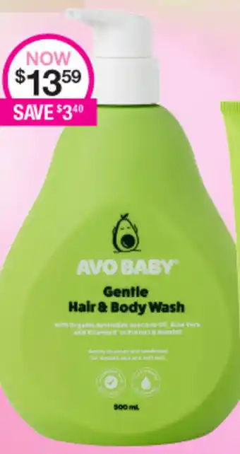 Priceline Avo Baby Gentle Hair & Body Wash offer