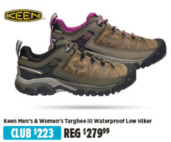 Anaconda Keen Men's & Women's Targhee III Waterproof Low Hiker offer