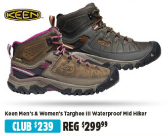 Anaconda Keen Men's & Women's Targhee III Waterproof Mid Hiker offer