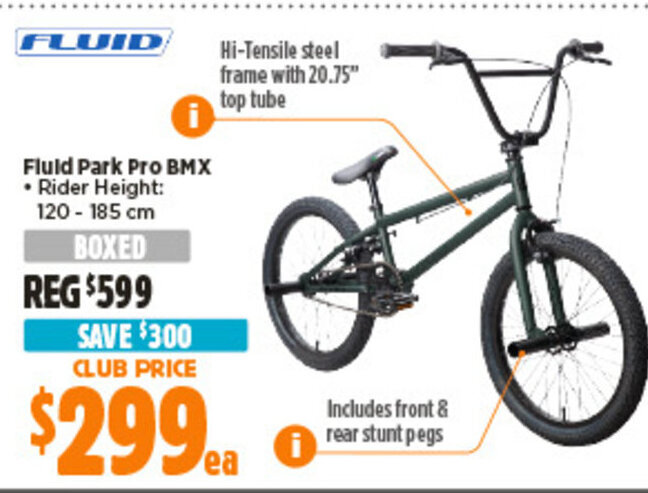 Fluid Park Pro BMX offer at Anaconda