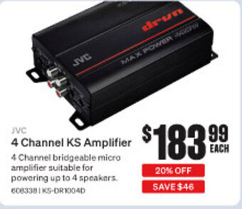 SuperCheap Auto JVC 4 Channel KS Amplifier offer