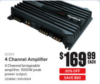 SuperCheap Auto SONY 4 Channel Amplifier offer