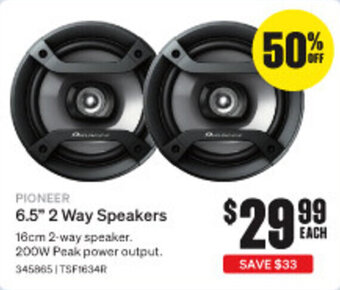 SuperCheap Auto PIONEER 6.5" 2 Way Speakers offer