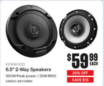 SuperCheap Auto KENWOOD 6.5" 2-Way Speakers offer