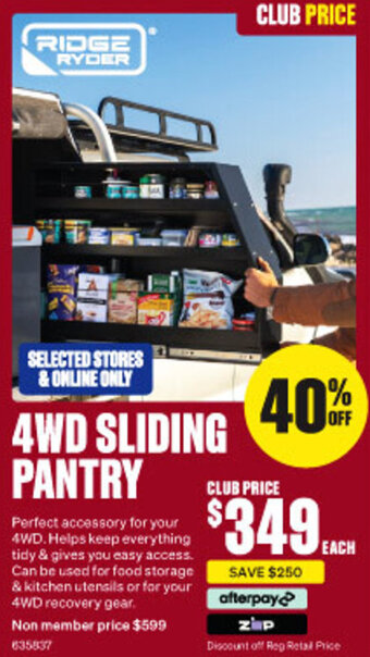 SuperCheap Auto 4WD SLIDING PANTRY offer