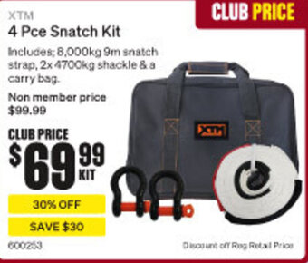 SuperCheap Auto XTM 4 Pce Snatch Kit offer