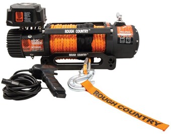 Autopro Rough country 10000lbs electric 4x4 recovery winch with synthetic rope offer