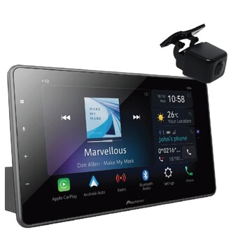 Autopro Pioneer 9” 200w av wireless carplay android auto receiver & reverse camera offer