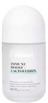Perdays immune boost + lactoferrin 60 capsules
