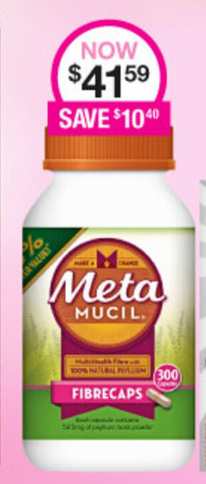 Priceline Meta Mucil Fibrecaps offer