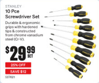 SuperCheap Auto STANLEY 10 Pce Screwdriver Set offer