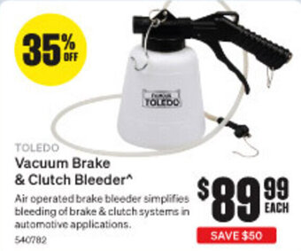 SuperCheap Auto TOLEDO Vacuum Brake & Clutch Bleeder* offer