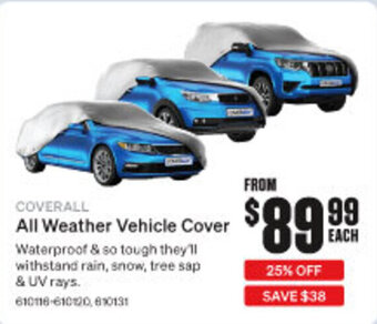 SuperCheap Auto COVERALL All Weather Vehicle Cover offer