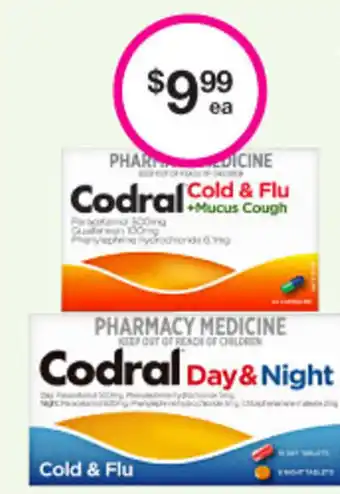 Priceline Codral Cold & Flu + Mucus Cough offer