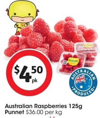 Australian Raspberries 125g Punnet
