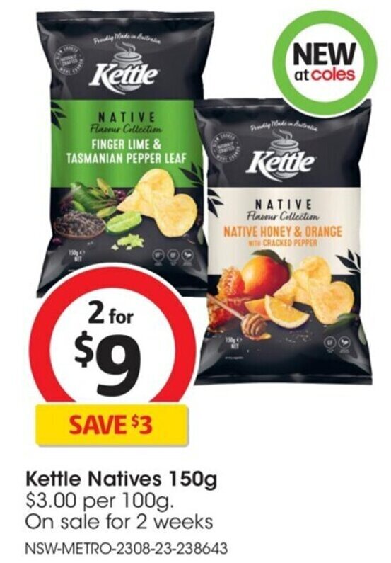 Kettle Natives 150g offer at Coles