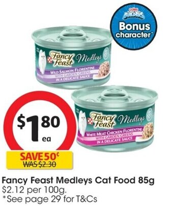 Coles Fancy Feast Medleys Cat Food 85g offer