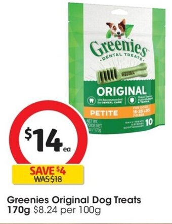 Greenies Original Dog Treats 170g