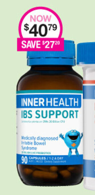 Priceline Inner Health IBS Support 90 Capsules offer