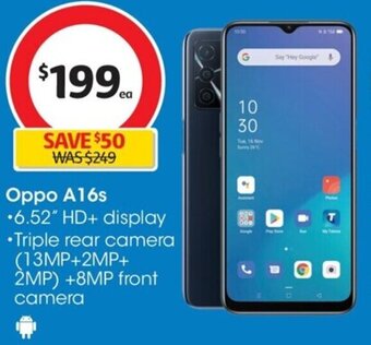 Coles Oppo A16s offer