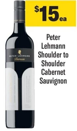 Coles Peter Lehmann Shoulder to Shoulder Cabernet Sauvignon offer
