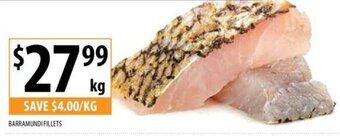 Supabarn BARRAMUNDI FILLETS offer
