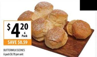 Supabarn BUTTERMILK SCONES 6 pack offer
