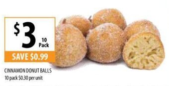 CINNAMON DONUT BALLS 10 pack