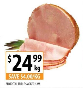 Supabarn BERTOCCHI TRIPLE SMOKED HAM offer
