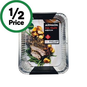 Woolworths Armada foil trays medium pk 3 offer