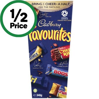 Woolworths Cadbury favourites 340g offer