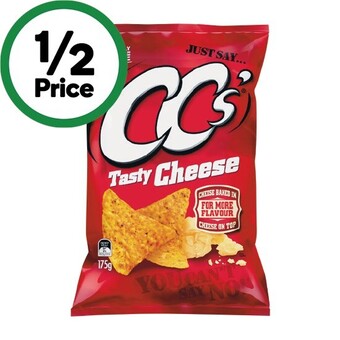 Woolworths Cc’s corn chips 175g or cc’s cornados 110g offer