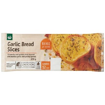 Woolworths Woolworths garlic bread slices 270g offer