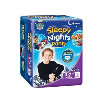 Woolworths Babylove sleepy night pants pk 8-12 offer