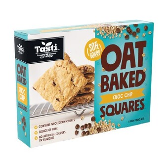 Woolworths Tasti oat baked squares 150g pk 5 offer