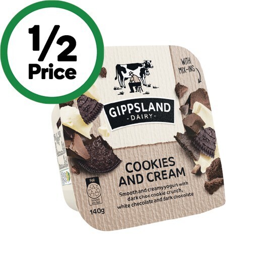 Gippsland dairy yogurt mixin’s 140g offer at Woolworths