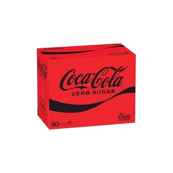 Woolworths Coca-cola classic, diet or zero sugar soft drink varieties 30 x 375ml offer