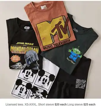 Target Licensed Tees Long Sleeve XS-XXXL offer