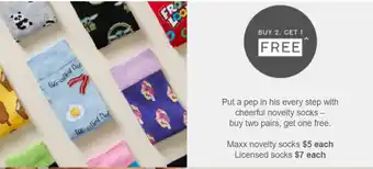 Target Maxx Novelty Socks each offer