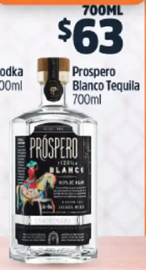 BWS Prospero Blanco Tequila 700ml offer