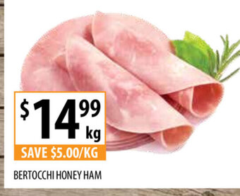 Supabarn Bertocchi Honey Ham per kg offer