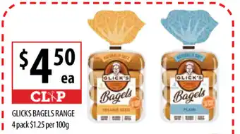 Glicks Bagels Range 4 Pack