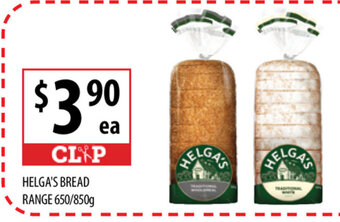 Supabarn Helga's Bread Range 650/850g offer