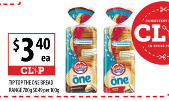 Supabarn Tip Top The One Bread Range 700g offer